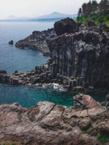 Jeju Island's stunning coastal rock formations