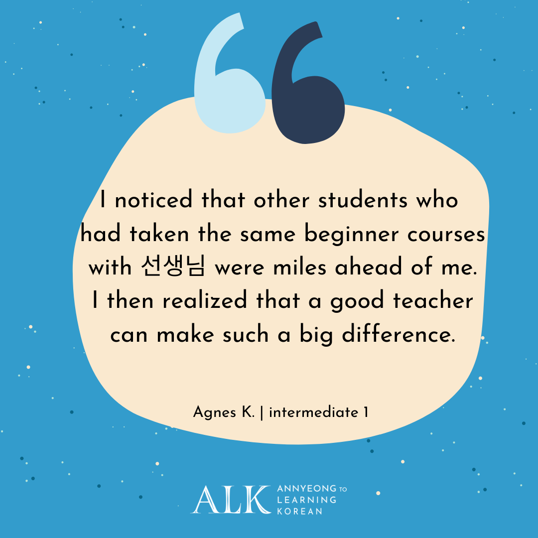 ALK-Korean student's reviews / testimonials after they learned Korean.